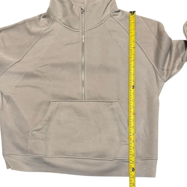 Danskin Mock Neck Mixed Rib Half Zip Pullover Jacket Size 2X - Image 4