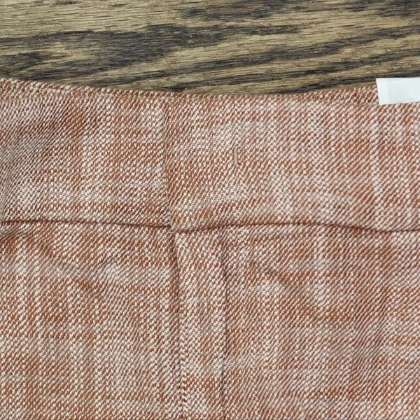 NWT Christopher & Banks Fit High Rise Woven Trousers 5330 4 Brown Red Texture - Image 6