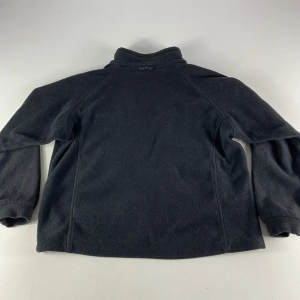 Columbia Jacket Women's Large Black Full Zip Fleece Zip Pockets Core Interchange - Image 5