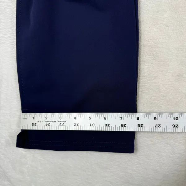 Jaanuu Blue Straight Leg Scrub Pants Small Elastic Waist Performance Stretch - Image 5