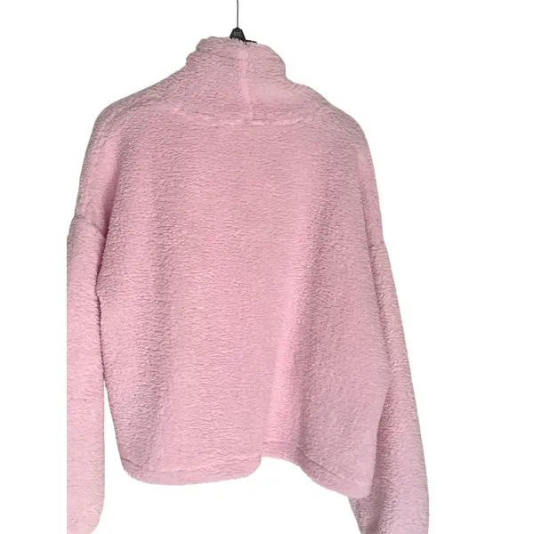 Levis Size XL Womens Pink Sherpa Fleece Pullover Jacket - Image 6