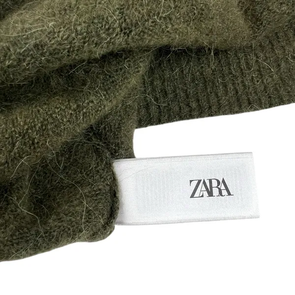 Zara Alpaca Wool Short Sleeve Sweater Large New with Tags - Image 12