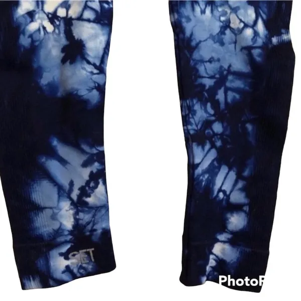 SET ACTIVE blue crush tie dye leggings NEW! - Image 10