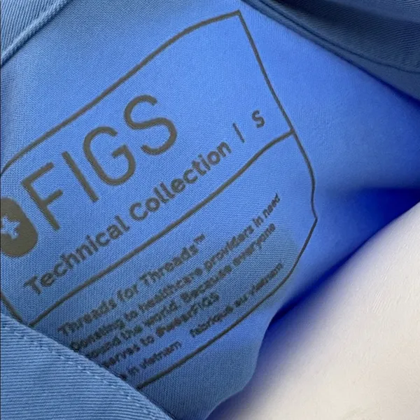 Figs Blue Rafaela Scrubs Top Small - Image 9