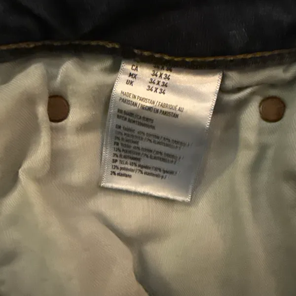 American Eagle Jeans Mens 34x34 Slim Straight Next Level Flex Med Wash Denim - Image 5
