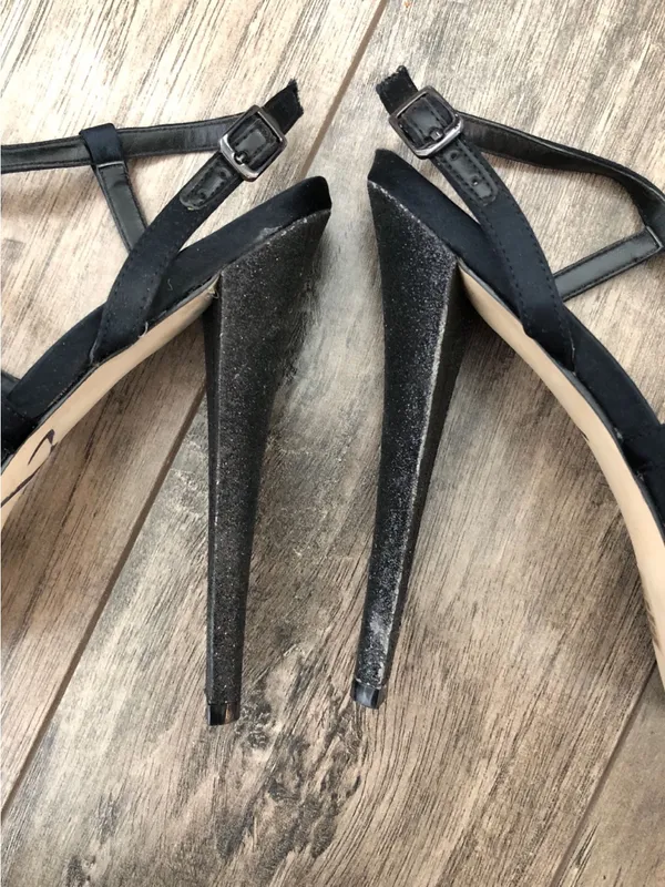 Nine West Black Strappy Platform Stiletto Sandals - Image 2