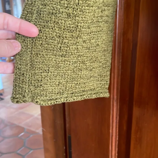 J. Crew flare sleeve swing sweater in Olive Green size M - Image 3