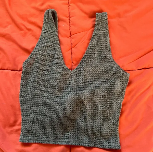 Windsor Green Knit Crop Top - Image 3