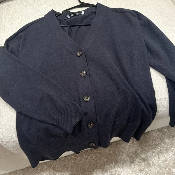 ZARA grey Cardigan size medium - Image 2