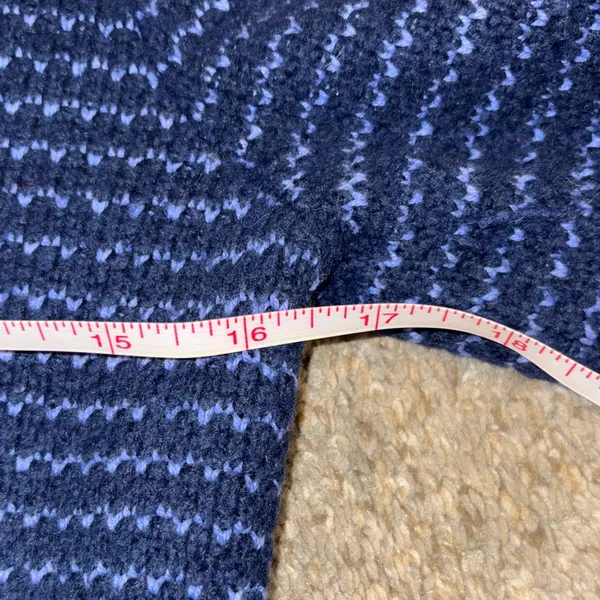 Lands' End Women's Deep Blue Cowl Neck Sweater - Image 7