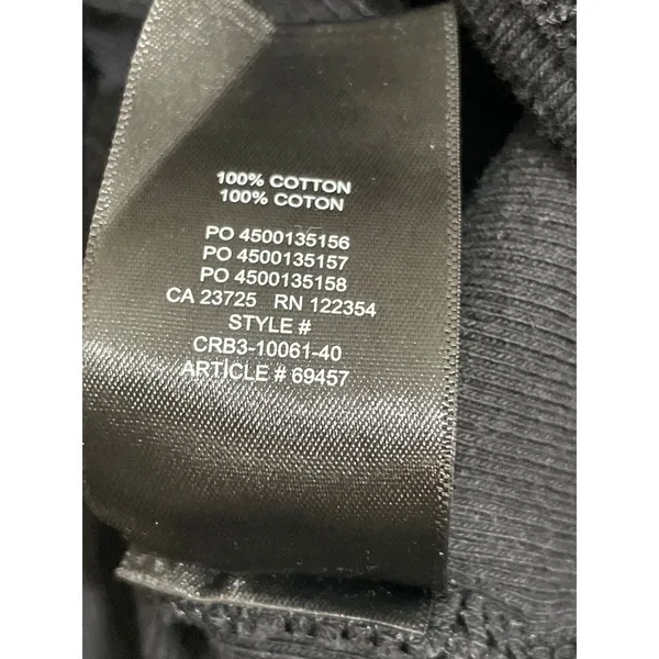 Aritzia TNA Women's Black Ribbed Knit Short Sleeve Crop T Shirt Tee Top Size L - Image 6