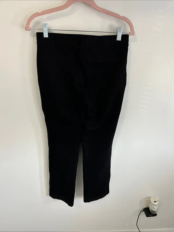 Quince Ultra Stretch Ponte Straight Leg Pants Black - Image 5