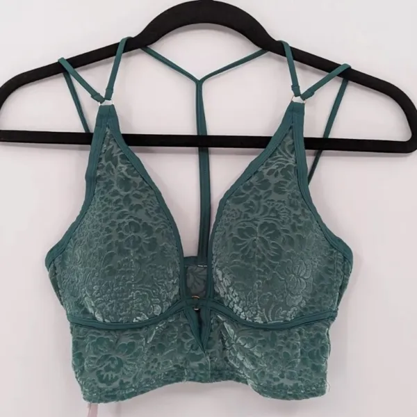 PINK - Victoria's Secret Lightly Lined Turquoise Green Bralette - Image 2