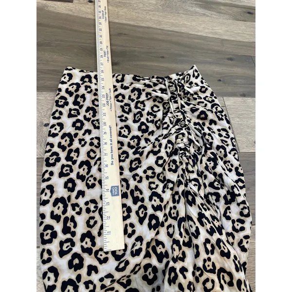 Sanctuary NWT Size S Animal Print Asymmetrical High Low Maxi Skirt - Image 9