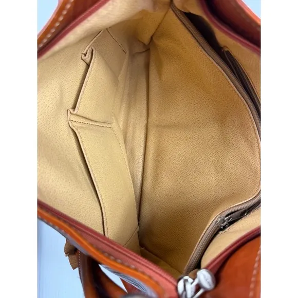 Micro Firenze Leather‎ Hobo Bag Designer Ring Accent Shoulder Bag - Image 9