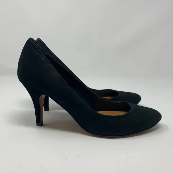 Schutz‎ Black Suede Closed Toe Classic Pumps Heels - Image 4