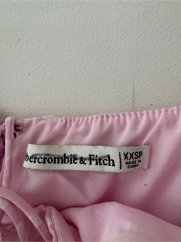 Abercrombie & Fitch Bloggers Favorite Pink Floral‎ Cinched Halter Maxi Dress - Image 7