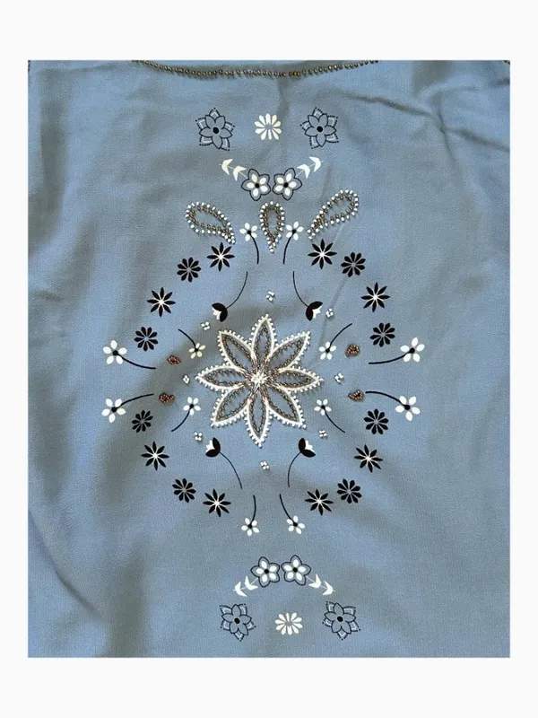 Wild Fable Blue Bandana Paisley Mini Shift Dress Size XS Country Coastal - Image 13
