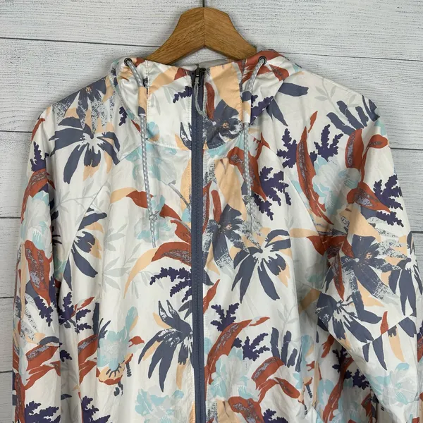 Columbia Womens size Large Side Hill Magnolia Floral Printed Windbreaker Jacket - Image 4