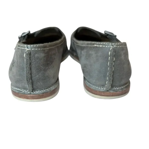 Frye Milly Fisherman Women's Charcoal Leather Slip-on Leather Flats Size 9.5 - Image 5