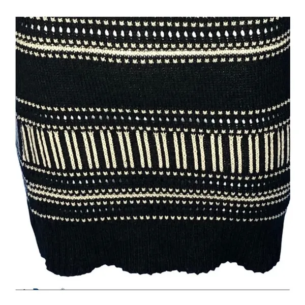 Roxy Knit Sweater Dress XS Gray White Cozy Cabin Core Fall Winter Dress - Image 7