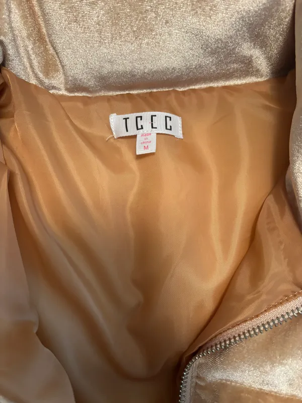 These Three Boutique Suede Puffer - Image 4