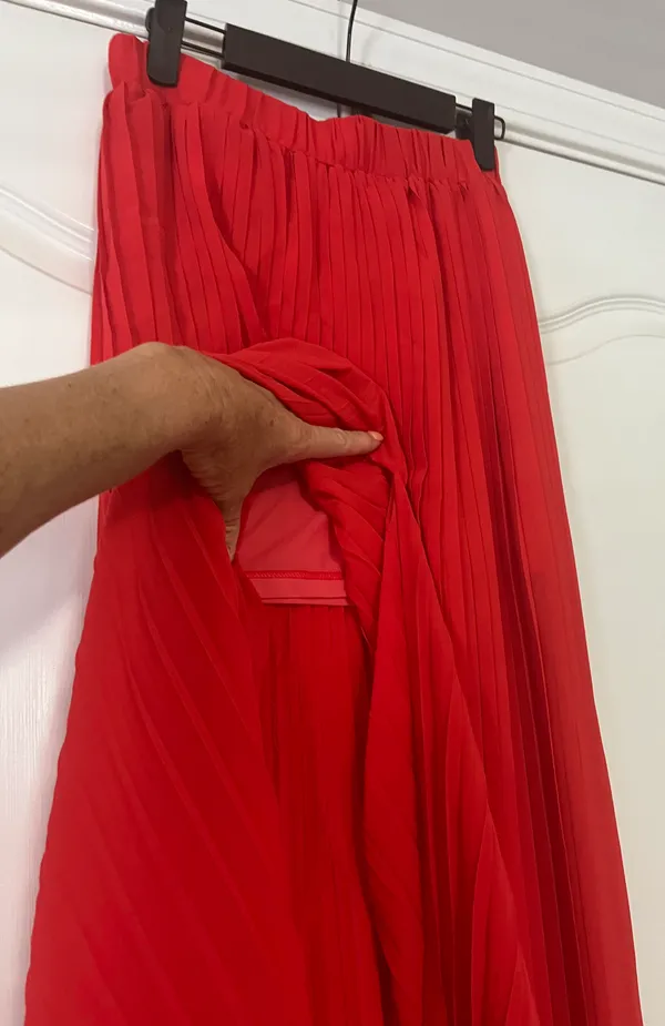 Red Maxi Skirt - Image 3