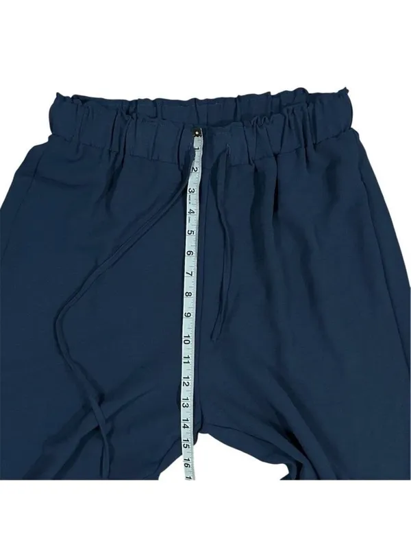 Cupshe Summer Lovin' Wide Leg High Rise Coverup Pants Blue Medium - Image 5