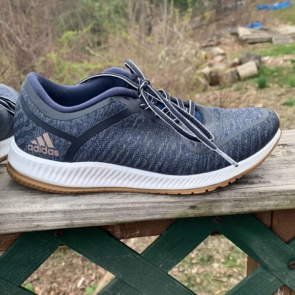 Adidas Womans Bounce Sneakers Sz 8 Navy - Image 5