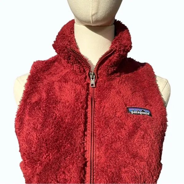Patagonia Los Gatos Women’s Fleece Vest XS Red Full Zip Gorpcore Outdoor Hiking - Image 2