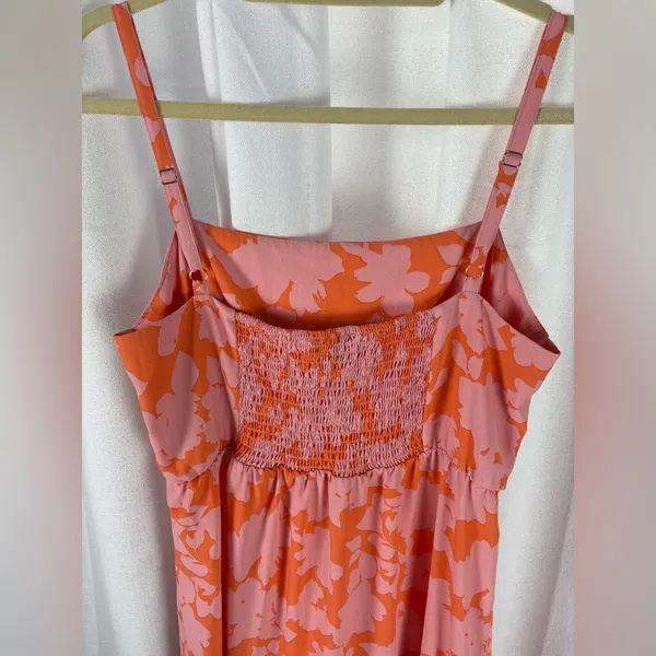Sanctuary Social Standard Smocked Floral Back Maxi‎ Sun Dress Size Large EUC - Image 6