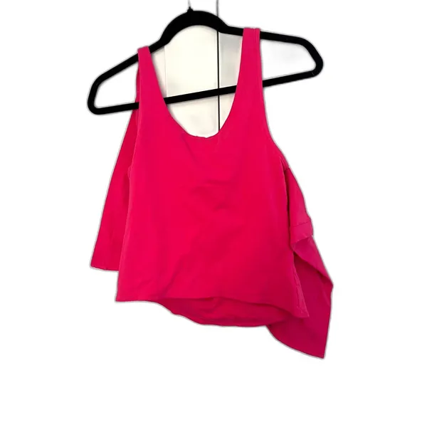 NWOT Free People Tied Up Bow Tank Phenom Pink Size XS 95% Cotton Cute!! - Image 4