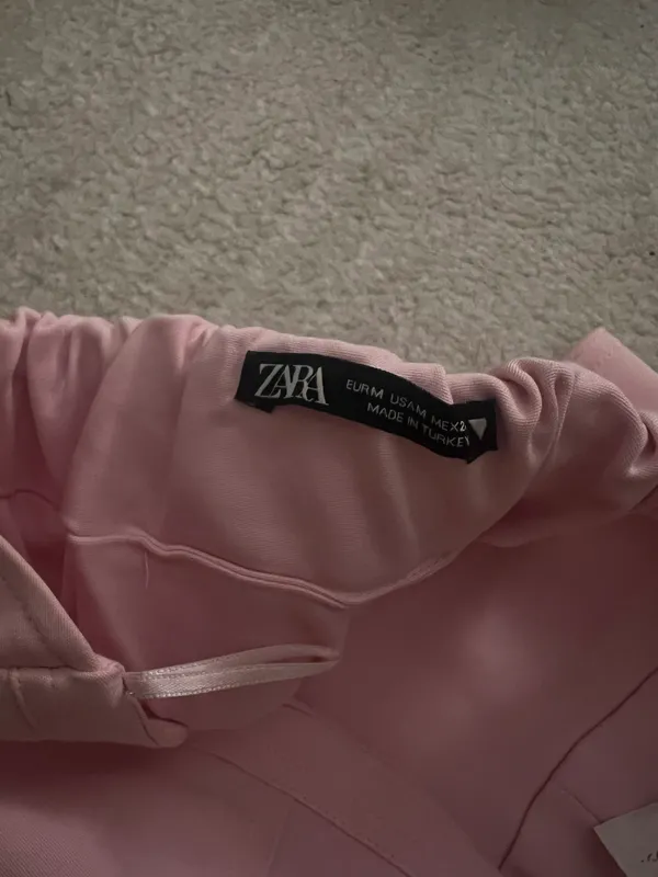 Zara Pink Strapless Corset Top - Image 3