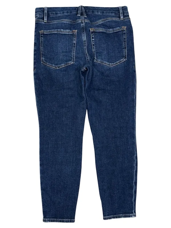 Good American Good Skinny Jeans 10 / 30 Indigo Dark Wash Cashmere Blend GPSK336T - Image 2