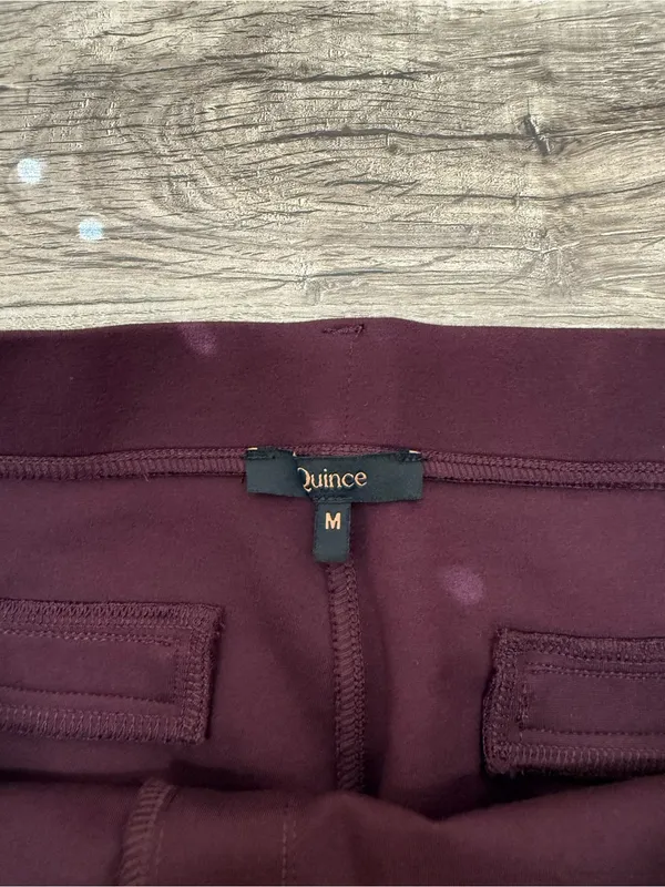 Quince maroon pants size medium - Image 5