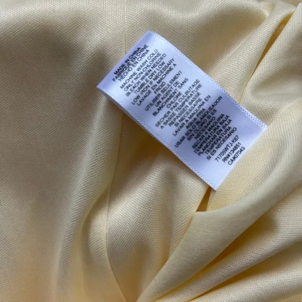 WAYF Linen Blend Butter Yellow Coquette Top Size Small - Image 12