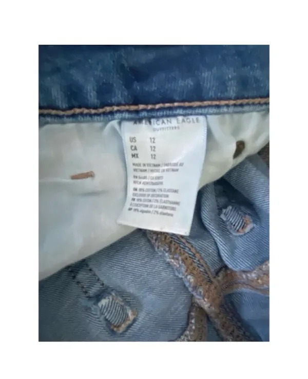 American Eagle Ripped Jean Shorts - Image 7