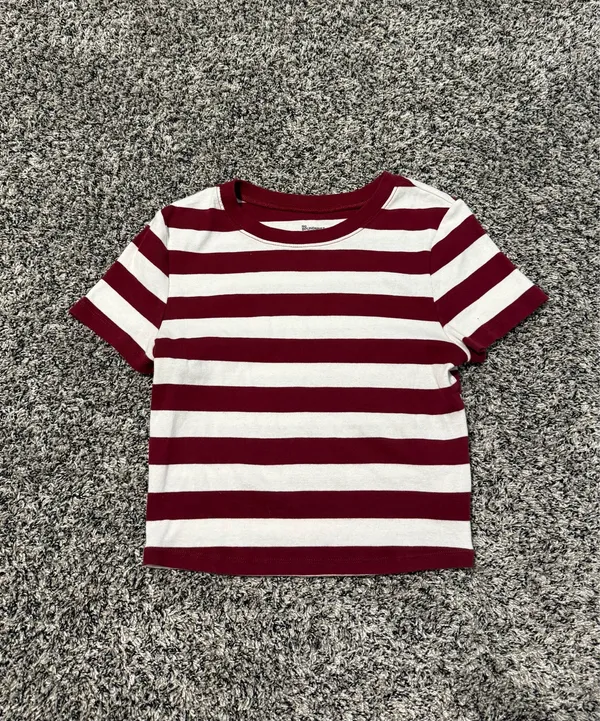 Striped Cropped Tee  - Image 2