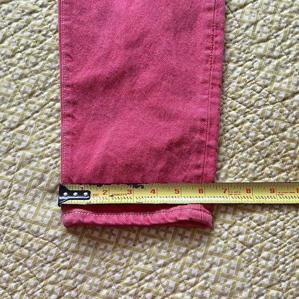 Vintage Women's Levi's Red Button Fly Made In USA Cotton Size 7M Rare Retro 90s - Image 12