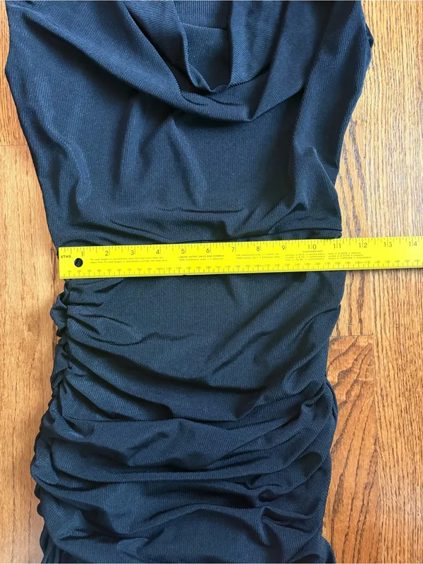 Michael Costello x REVOLVE Archer Mini Dress Black Ruched Cocktail S - Image 9