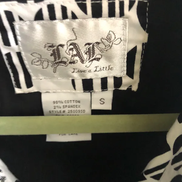 Black and white polka dot blazer jacket with a funky vibe abstract design - Image 4