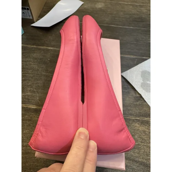 Kate Spade New York Kora Pink leather ballet flats slip on shoes New‎ Size 6.5 - Image 7