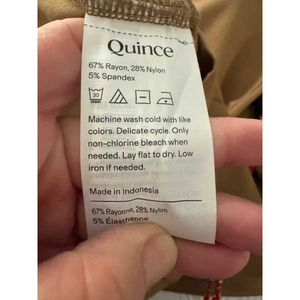 Quince Ultra-Stretch Ponte Straight Leg Pants Roasted Pecan Size Medium - Image 6