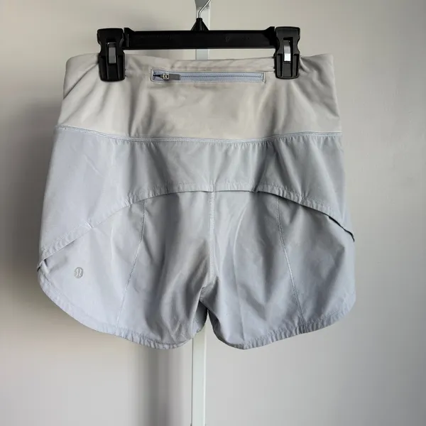 Lululemon Women's‎ Running Shorts High Rise Lightweight Gray sz 4 Athletic - Image 4