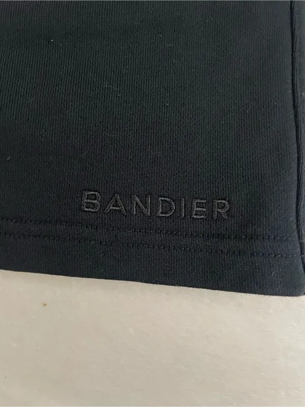 Bandier SET Black Casual Elastic Waist Short & Crewneck sweatshirt size S - Image 5