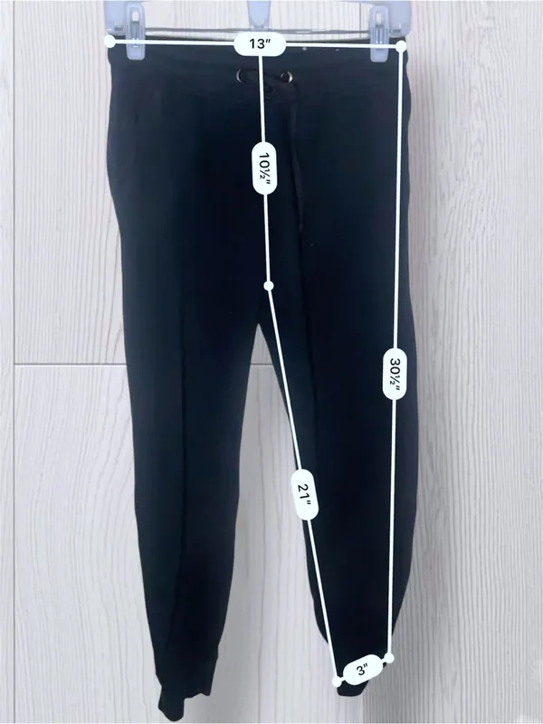 COTTON ON Women’s Classic Fleece Jogger Sweatpants Black Drawstring Pockets - Image 8