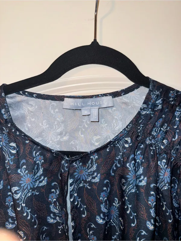 Hill House The Rosely Dress - Navy Cala Paisley - Size S - Image 4