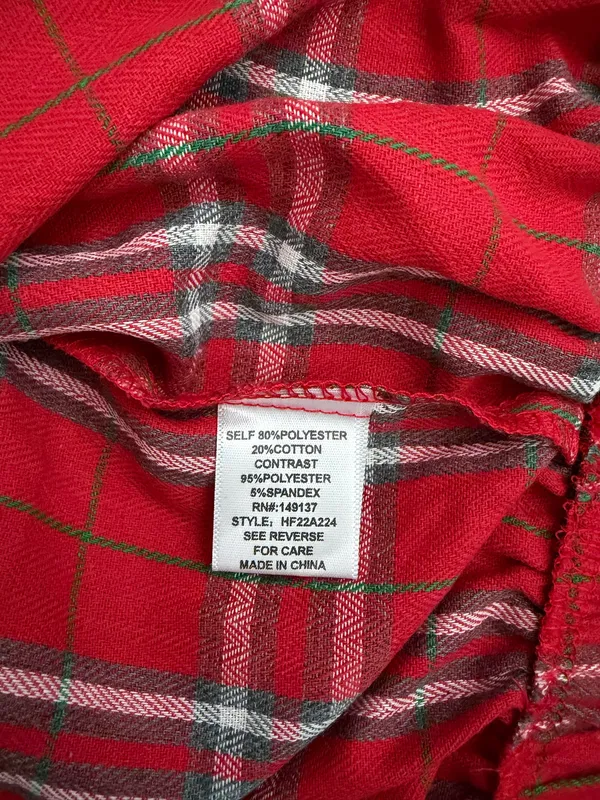 Red Plaid Zip-Up Hoodie - Image 4