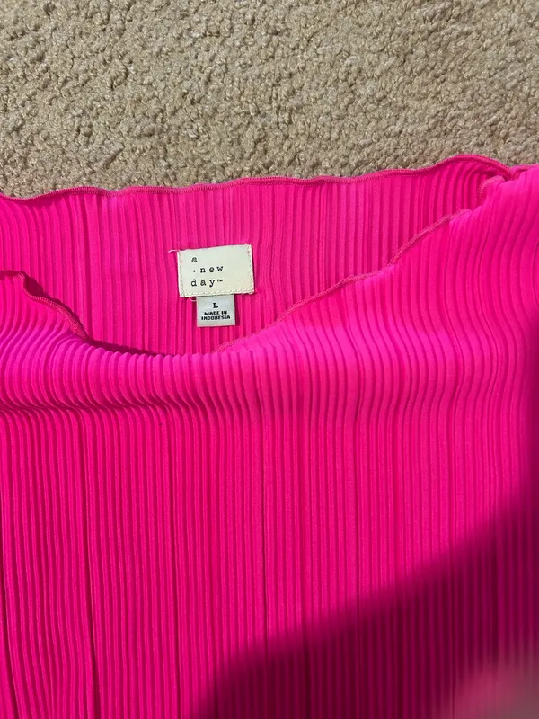 A New Day Fuchsia Ribbed Top - Image 2