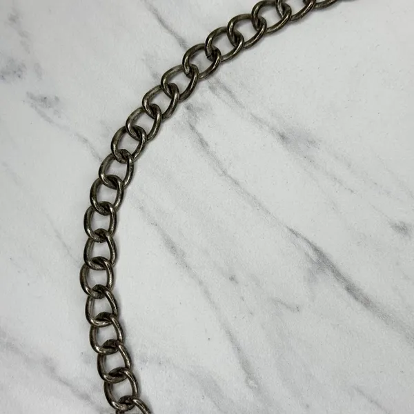 Chico's Beaded Medallion Silver Chain Belt OS ✨ - Image 8